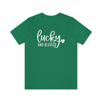 Lucky and Blessed Tee 16744134081071594825 24 T-Shirt Worlds Worst Tees