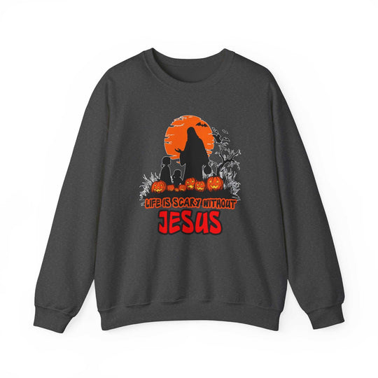 Life is Scary Without Jesus Crew 21823449479886146274 46 Sweatshirt Worlds Worst Tees