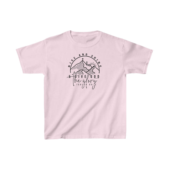 A pink kids tee with a graphic design, 100% cotton, light fabric, classic fit, tear-away label, and durable twill tape shoulders, from Worlds Worst Tees.