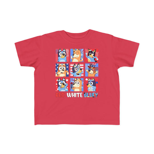 Red White and Bluey Toddler Tee