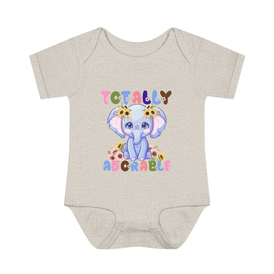 Totally Adorable Onesie: Lightweight, soft, infant bodysuit with lap shoulders, made from ring-spun cotton, perfect for comfort and easy dressing.
