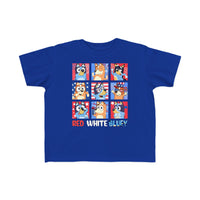 Red White and Bluey Toddler Tee