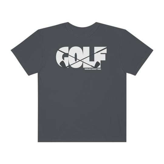 A relaxed fit Golf Tee made of 100% ring-spun cotton for ultimate comfort and durability. Garment-dyed with double-needle stitching, this tee offers a cozy, tubular shape without side-seams.