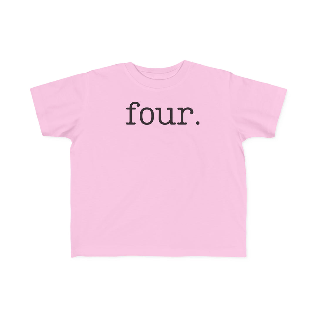 A toddler tee made of soft, 100% combed cotton, featuring a durable print. Ideal for delicate skin, with a classic fit and true-to-size dimensions. From Worlds Worst Tees.