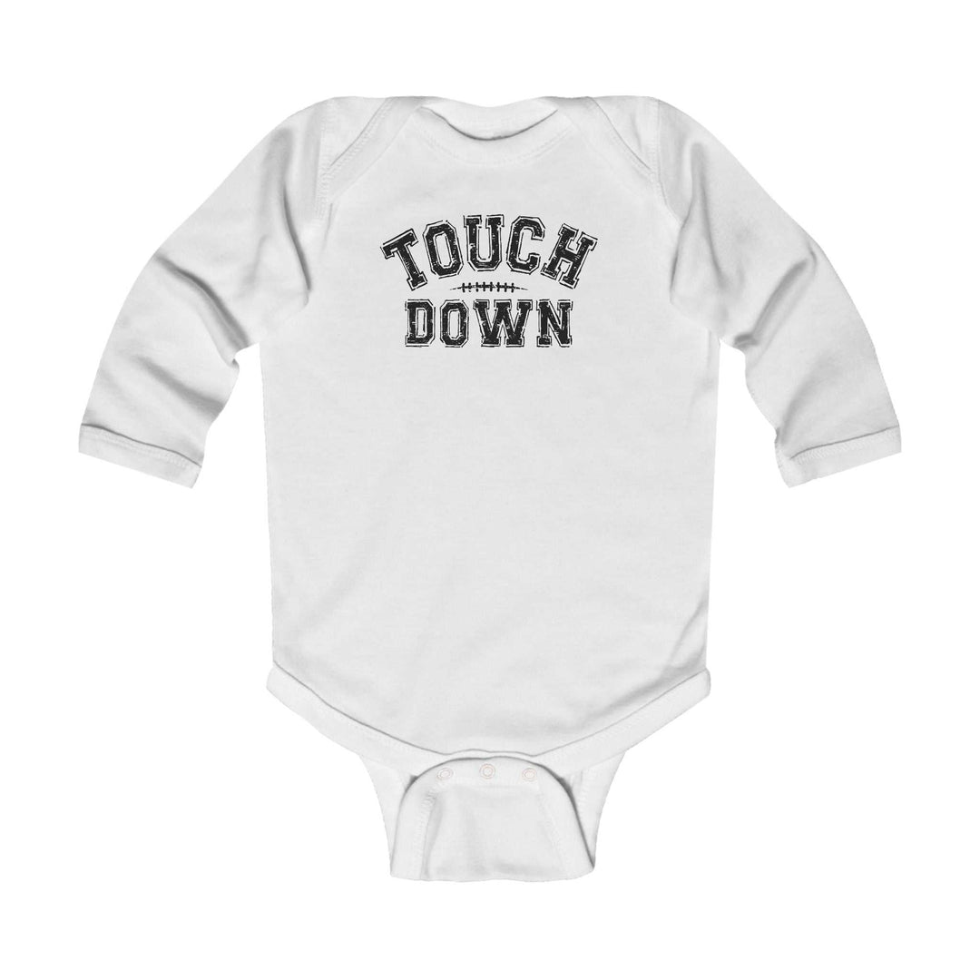 Touch Down Long Sleeve Onesie 14900325255722673224 19 Kids clothes Worlds Worst Tees