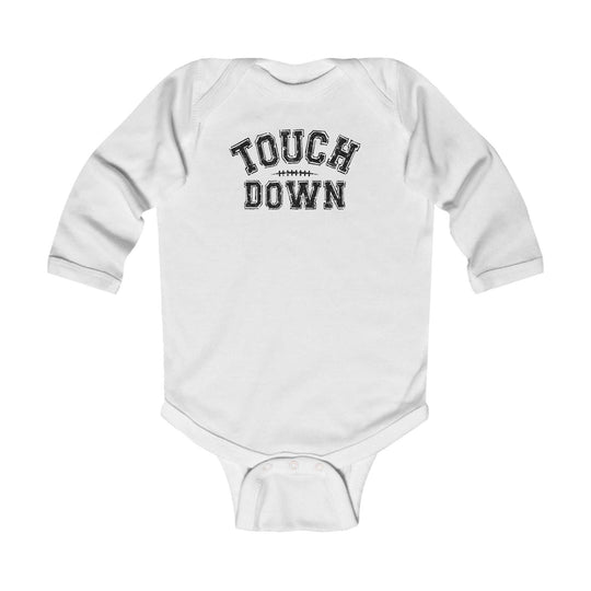 Touch Down Long Sleeve Onesie 14900325255722673224 19 Kids clothes Worlds Worst Tees