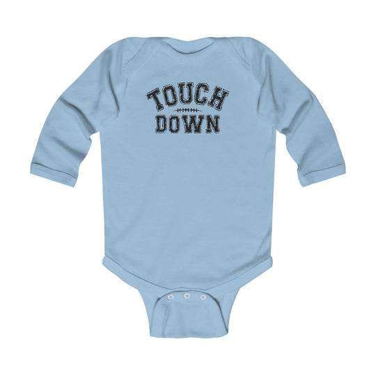 Touch Down Long Sleeve Onesie 14900325255722673224 19 Kids clothes Worlds Worst Tees