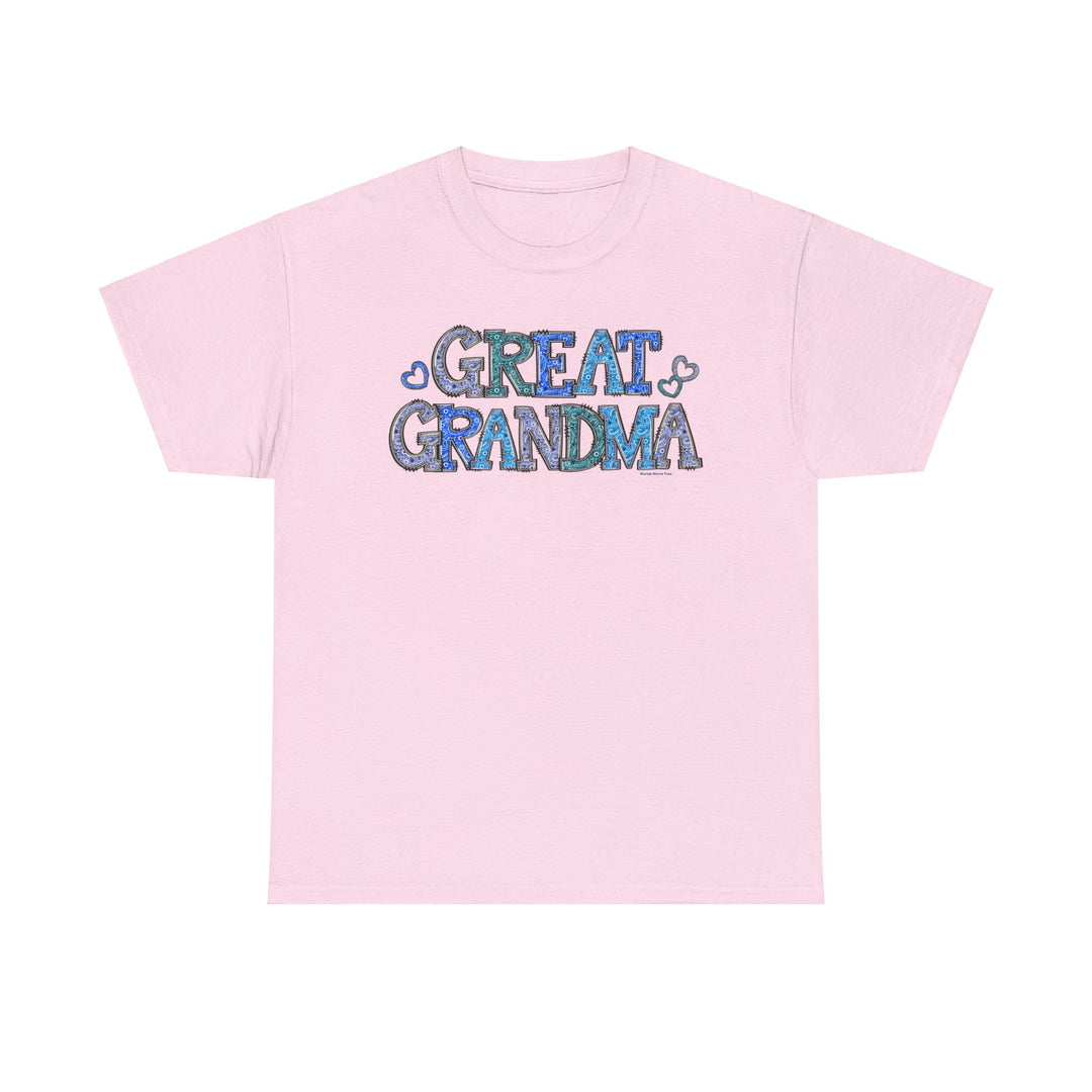 Great Grandma Tee: Unisex cotton shirt with no side seams for comfort. Ribbed knit collar, durable shoulders, and classic fit. Available in various sizes. From Worlds Worst Tees.