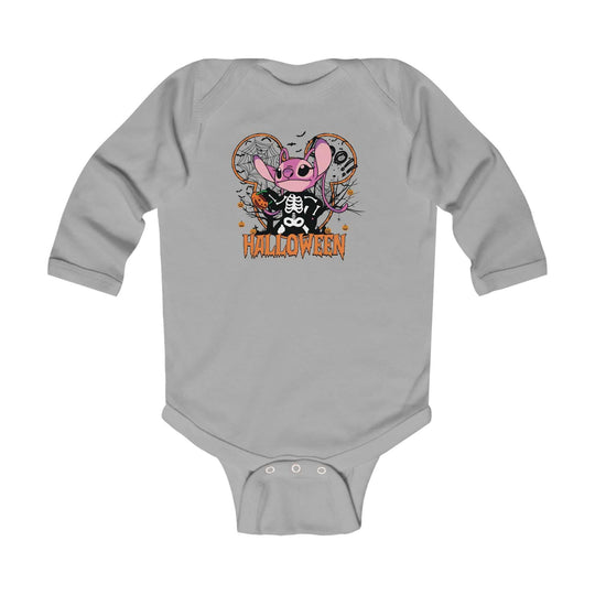 Pink Stitch Halloween Long Sleeve Onesie 90503712921105325416 19 Kids clothes Worlds Worst Tees