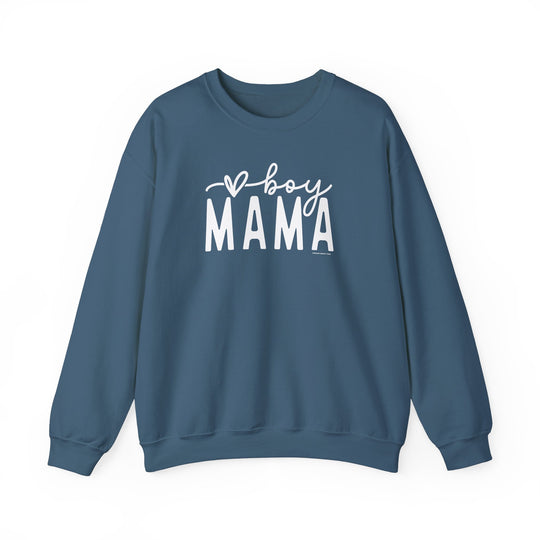 Unisex Boy Mama Crew sweatshirt: Comfortable heavy blend with ribbed knit collar, no itchy seams. 50% cotton, 50% polyester, loose fit, 8.0 oz/yd² fabric. Sizes S-5XL. Ideal for any situation.