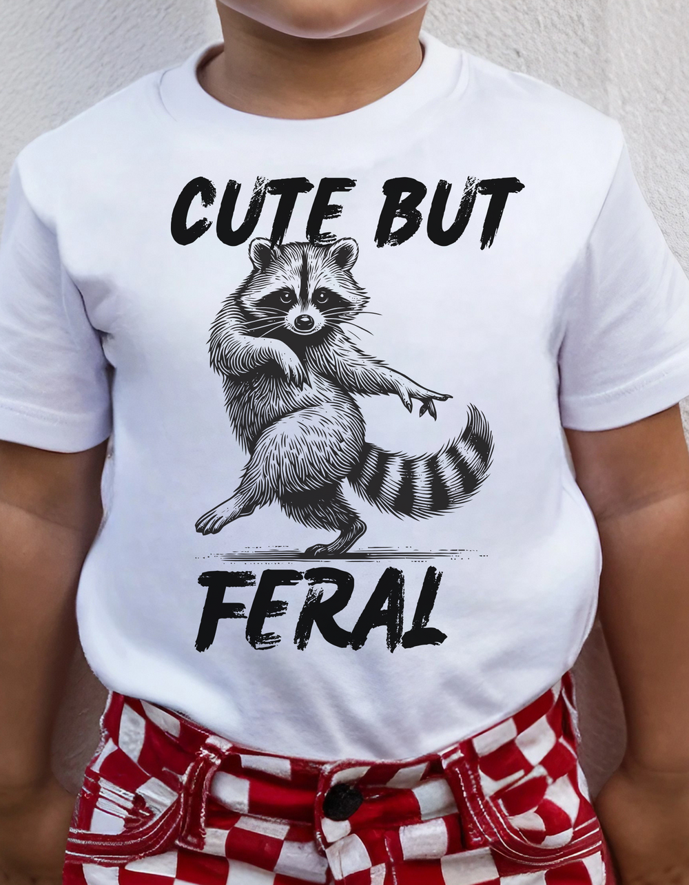 Cute but Feral Kids Tee