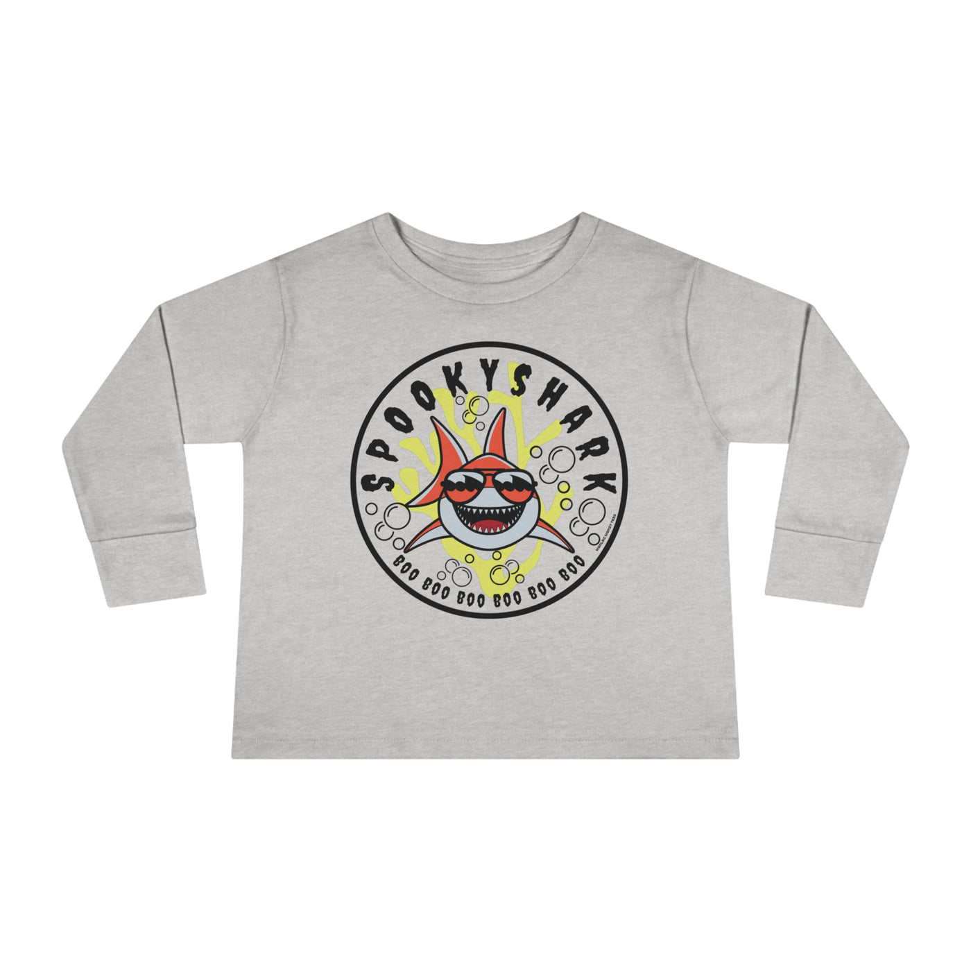 Spooky Shark Toddler Long Sleeve Tee