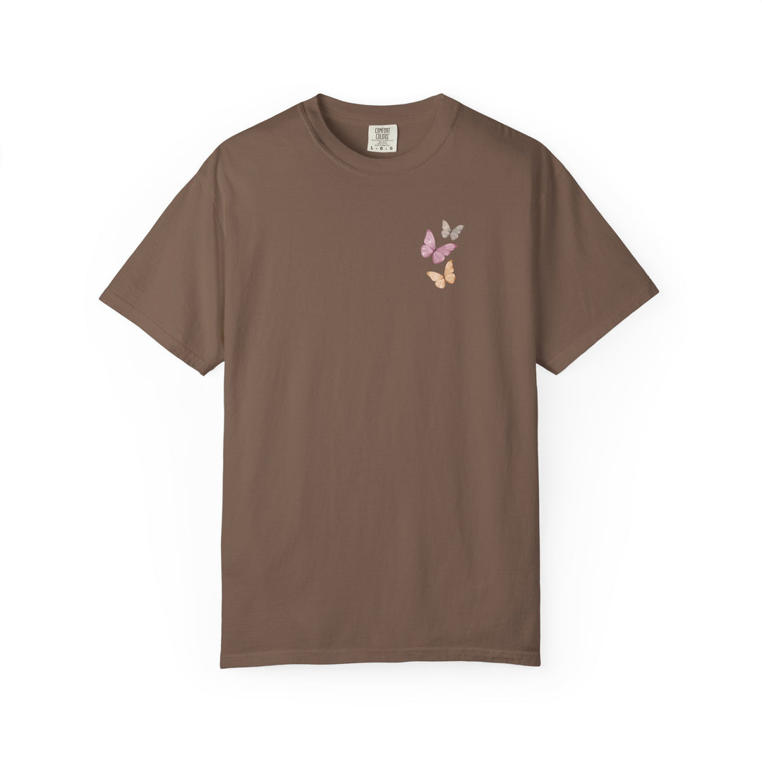 Peace Like a Wildflower Tee, a soft-washed, relaxed-fit t-shirt, perfect for daily wear, made of durable, 100% ring-spun cotton with no side-seams.