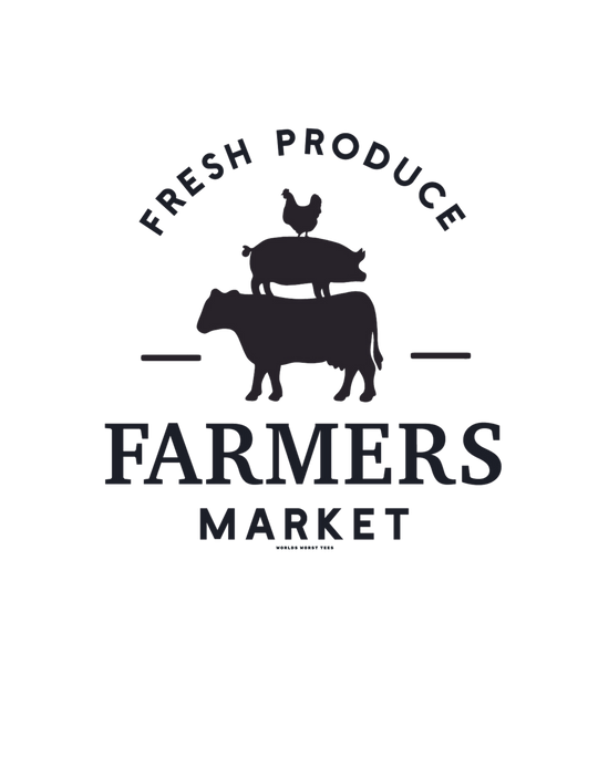 A relaxed fit Farmers Market Tee crafted from 100% ring-spun cotton. Garment-dyed for extra coziness, featuring a double-needle stitch for durability and a seamless design for a tubular shape.