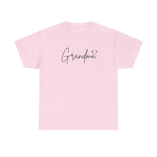 Unisex Grandma Love Tee, a classic fit heavy cotton t-shirt with durable ribbed knit collar. No side seams for comfort. Available in various sizes. Ideal staple for casual fashion.