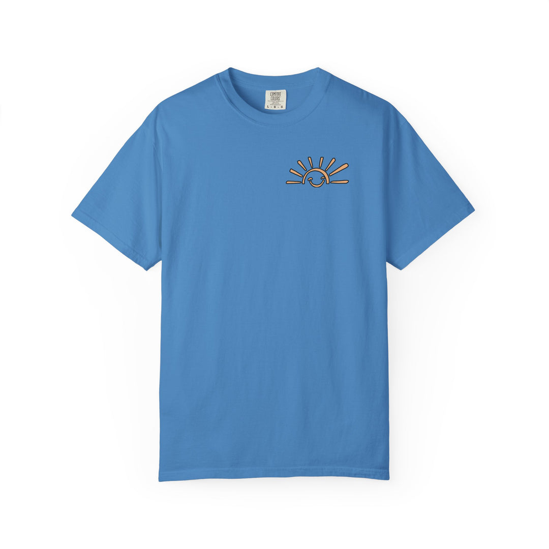 Boatin and Floatin Tee by Comfort Colors, featuring a relaxed fit, durable stitching, and soft-washed ring-spun cotton for everyday comfort.