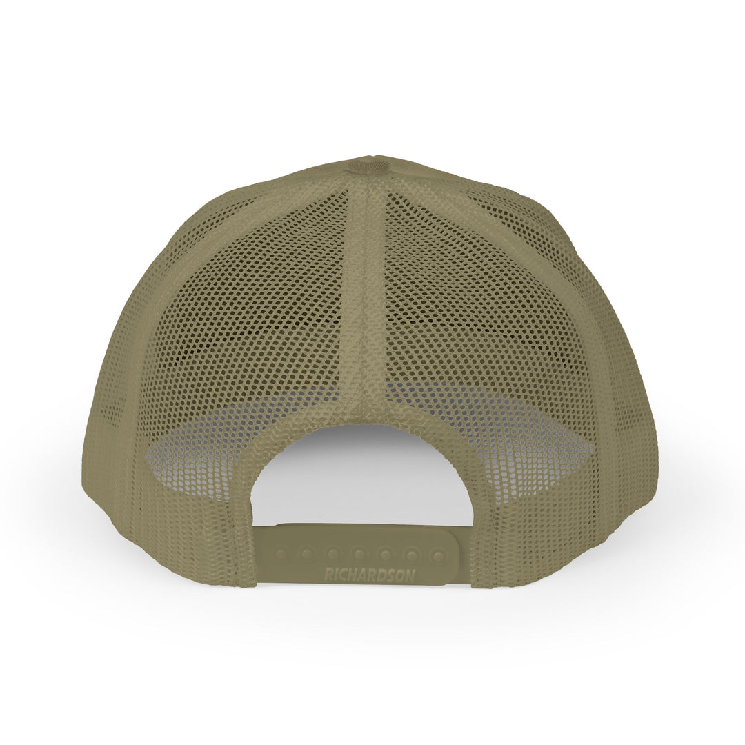 I'd Smoke That Snapback Trucker Cap features embroidered design, 6-panel structure, pre-curved visor, and adjustable snap closure, blending casual style with breathable mesh back.