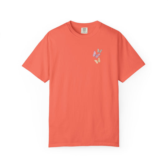 Peace Like a Wildflower Tee, made from 100% ring-spun cotton, offers a relaxed fit and durable, soft-washed fabric for everyday comfort.