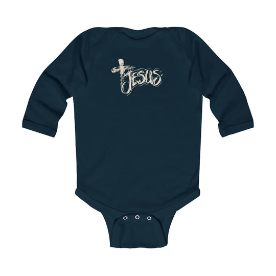 Jesus Cross Long Sleeve Onesie