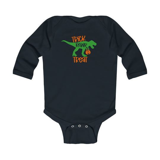 Trick Rawr Treat Long Sleeve Onesie