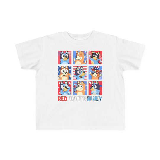 Red White and Bluey Toddler Tee