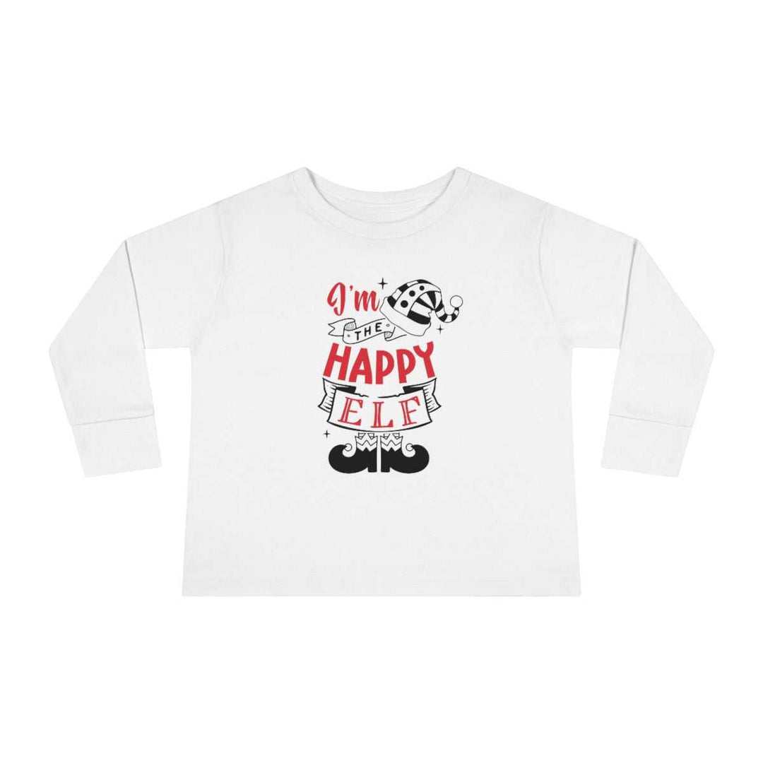 I'm the Happy Elf Toddler Long Sleeve Tee 47874789201776178268 19 Kids clothes Worlds Worst Tees