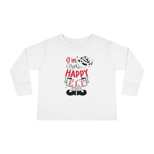 I'm the Happy Elf Toddler Long Sleeve Tee 47874789201776178268 19 Kids clothes Worlds Worst Tees