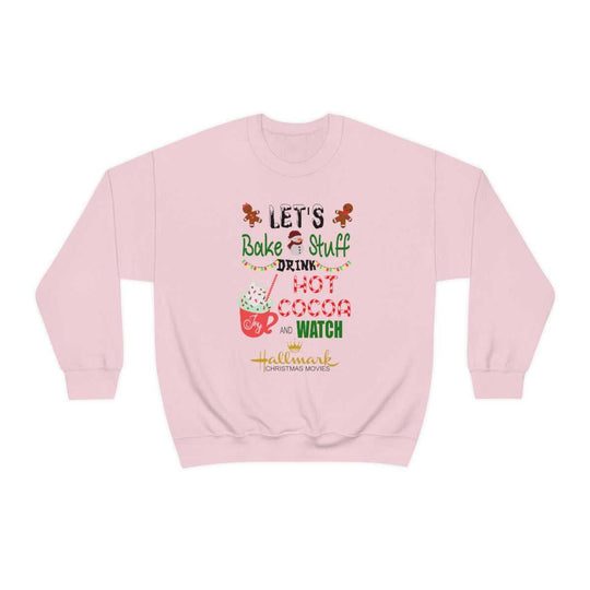 A cozy unisex heavy blend crewneck sweatshirt featuring the Watch Christmas Movies design. Ribbed knit collar, no itchy side seams, 50% cotton, 50% polyester, loose fit, medium-heavy fabric. Ideal for comfort and style.