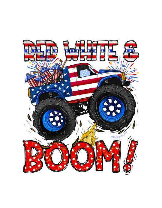 Red White and Boom Toddler Tee