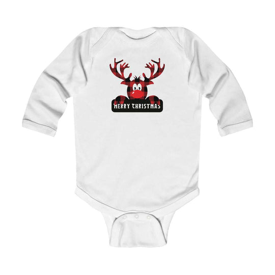 Merry Christmas Buffalo Plaid Long Sleeve Onesie 17257932855006899586 19 Kids clothes Worlds Worst Tees