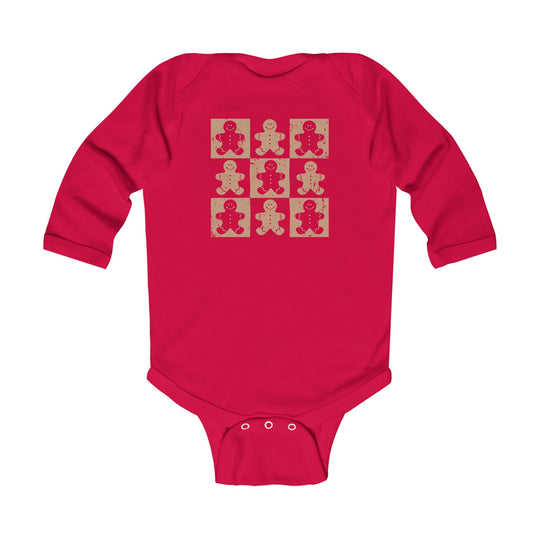 Gingerbread Man Long Sleeve Onesie