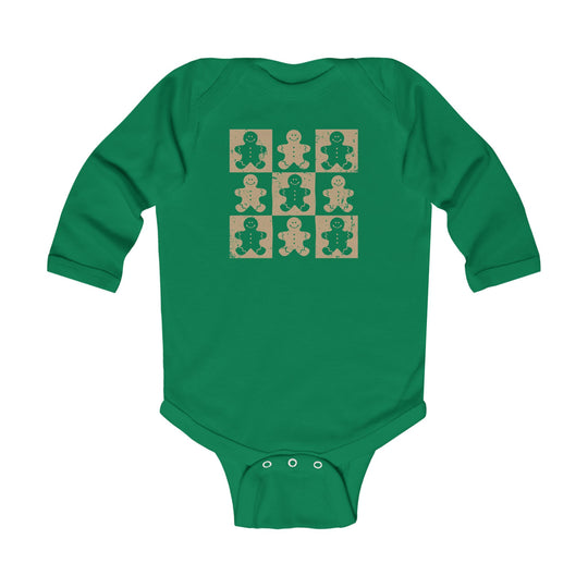 Gingerbread Man Long Sleeve Onesie