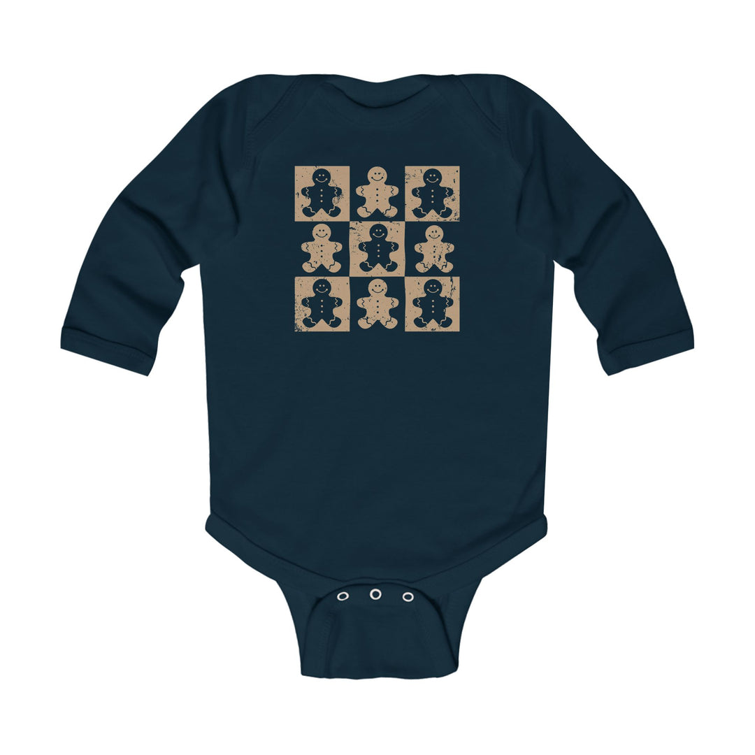 Gingerbread Man Long Sleeve Onesie