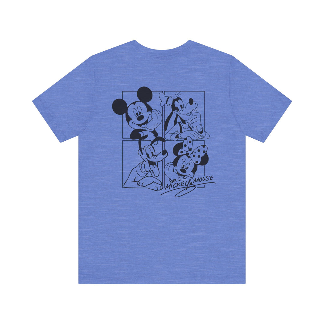 Mickey and CO Tee: Unisex jersey short sleeve tee with ribbed knit collars, tapered shoulders, and dual side seams for shape retention, made from soft Airlume cotton.