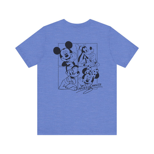 Mickey and CO Tee: Unisex jersey short sleeve tee with ribbed knit collars, tapered shoulders, and dual side seams for shape retention, made from soft Airlume cotton.
