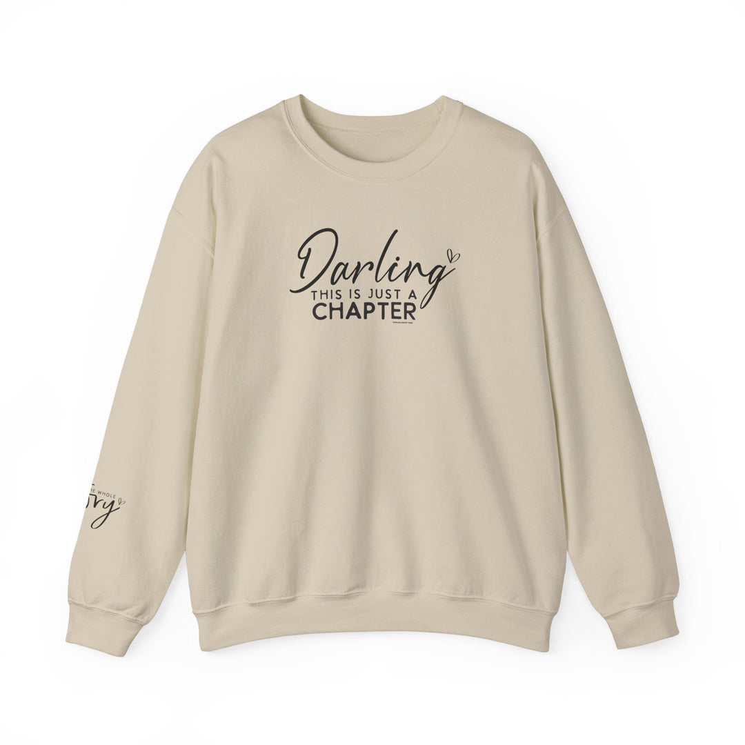 Unisex heavy blend crewneck sweatshirt, medium-heavy fabric, 50% cotton, 50% polyester, classic fit, crew neckline, double-needle stitching, tear-away label, ethically grown US cotton. Ideal for colder months.