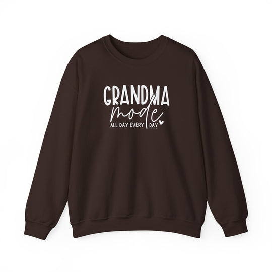 Unisex Grandma Mode Crew sweatshirt, a blend of comfort in polyester and cotton. Ribbed knit collar, no itchy seams, loose fit, medium-heavy fabric. Ideal for all occasions.