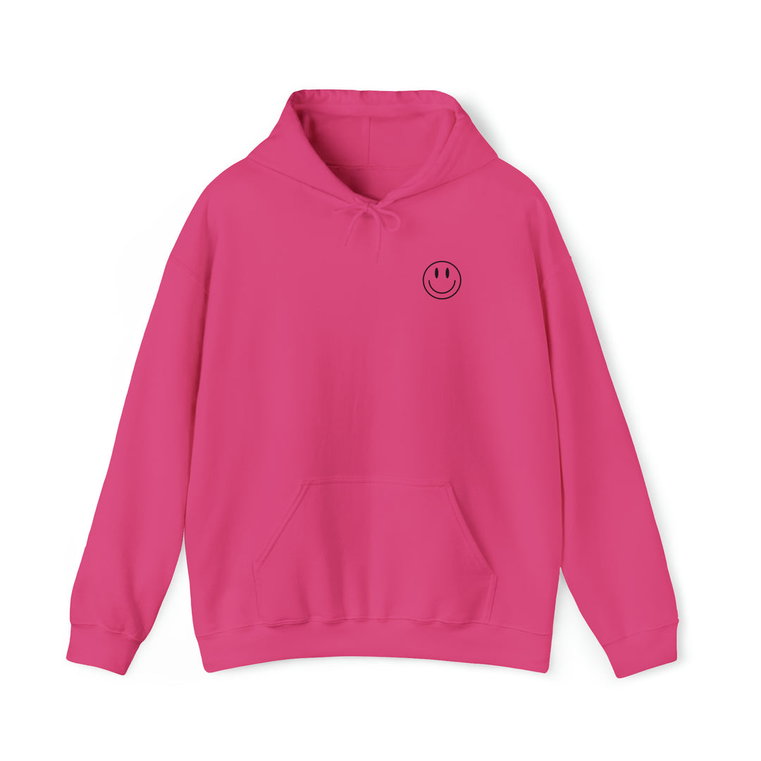 Be the Reason Sweatshirt: Pink crewneck with smiley face design. Unisex, heavy blend fabric, ribbed knit collar, no itchy seams. Sizes S-5XL. Ideal comfort for all occasions. From Worlds Worst Tees.