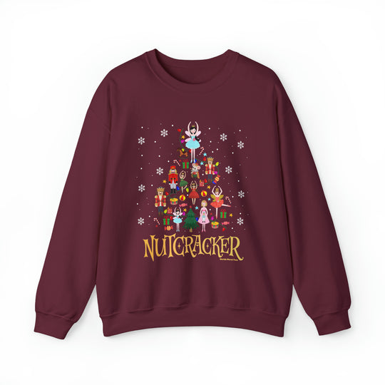 Unisex Nutcracker Crew sweatshirt, a blend of comfort and style. Ribbed knit collar, no itchy seams. 50% cotton, 50% polyester, loose fit, sewn-in label. Sizes S-5XL.