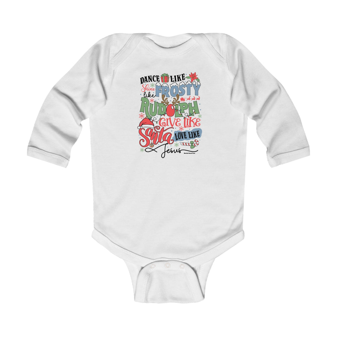 Frosty Rudolph Santa Jesus Onesie