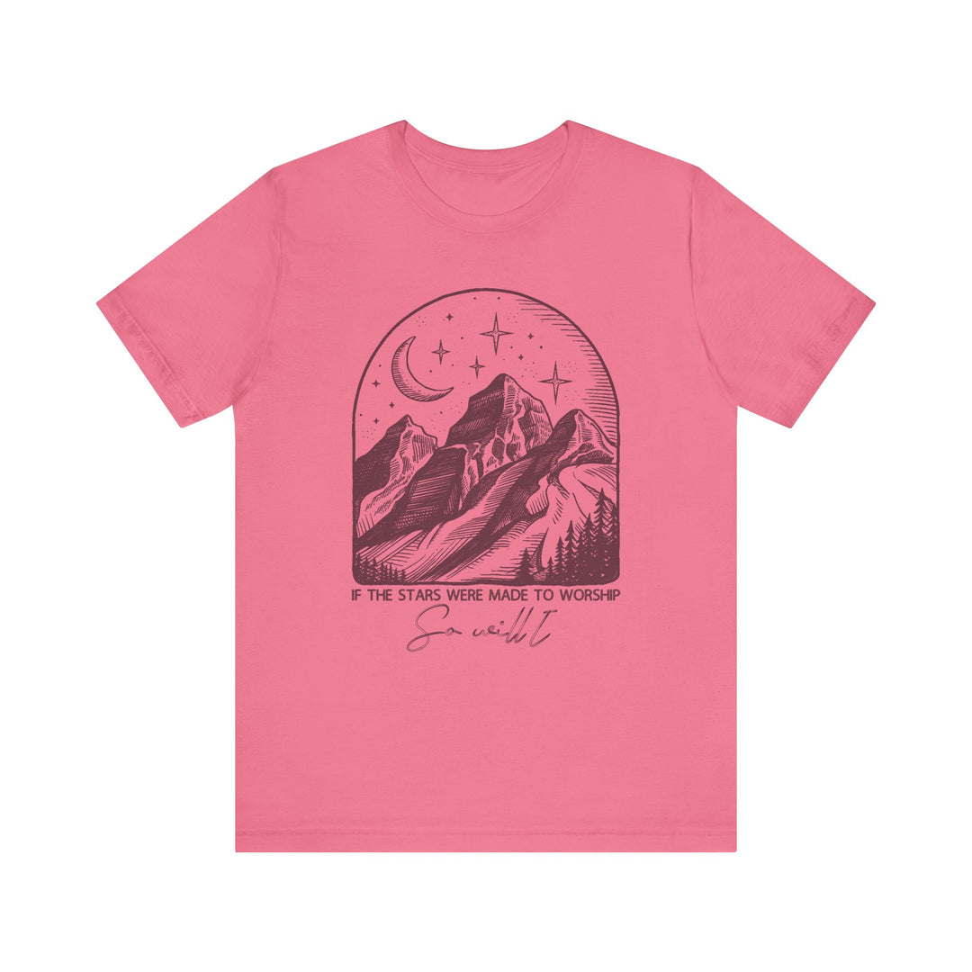 The Worship Tipsy Tee is a classic unisex jersey, featuring a soft, breathable fabric with ribbed knit collars and tapered shoulders for a comfortable, stylish fit.