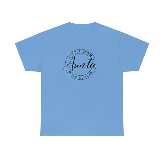 Auntie Tee: Unisex cotton shirt with no side seams, tape on shoulders for durability. Classic fit, tear-away label, medium fabric. Ideal for casual fashion.
