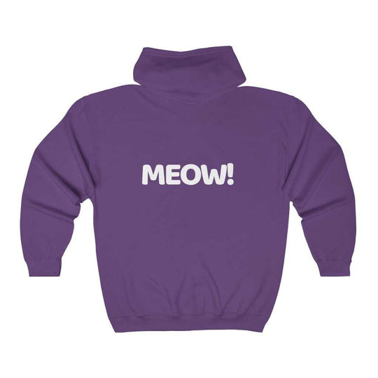 MEOW! Full Zip Hoodie 93866298836701507957 44 Hoodie Worlds Worst Tees