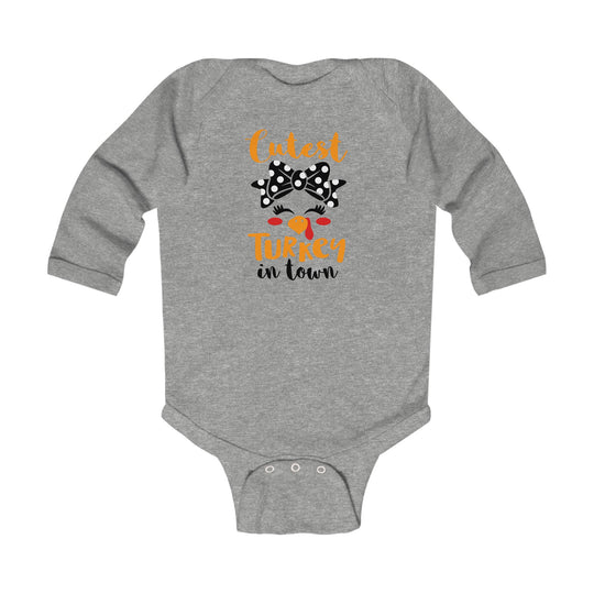 Cutest Little Turkey Long Sleeve Onesie