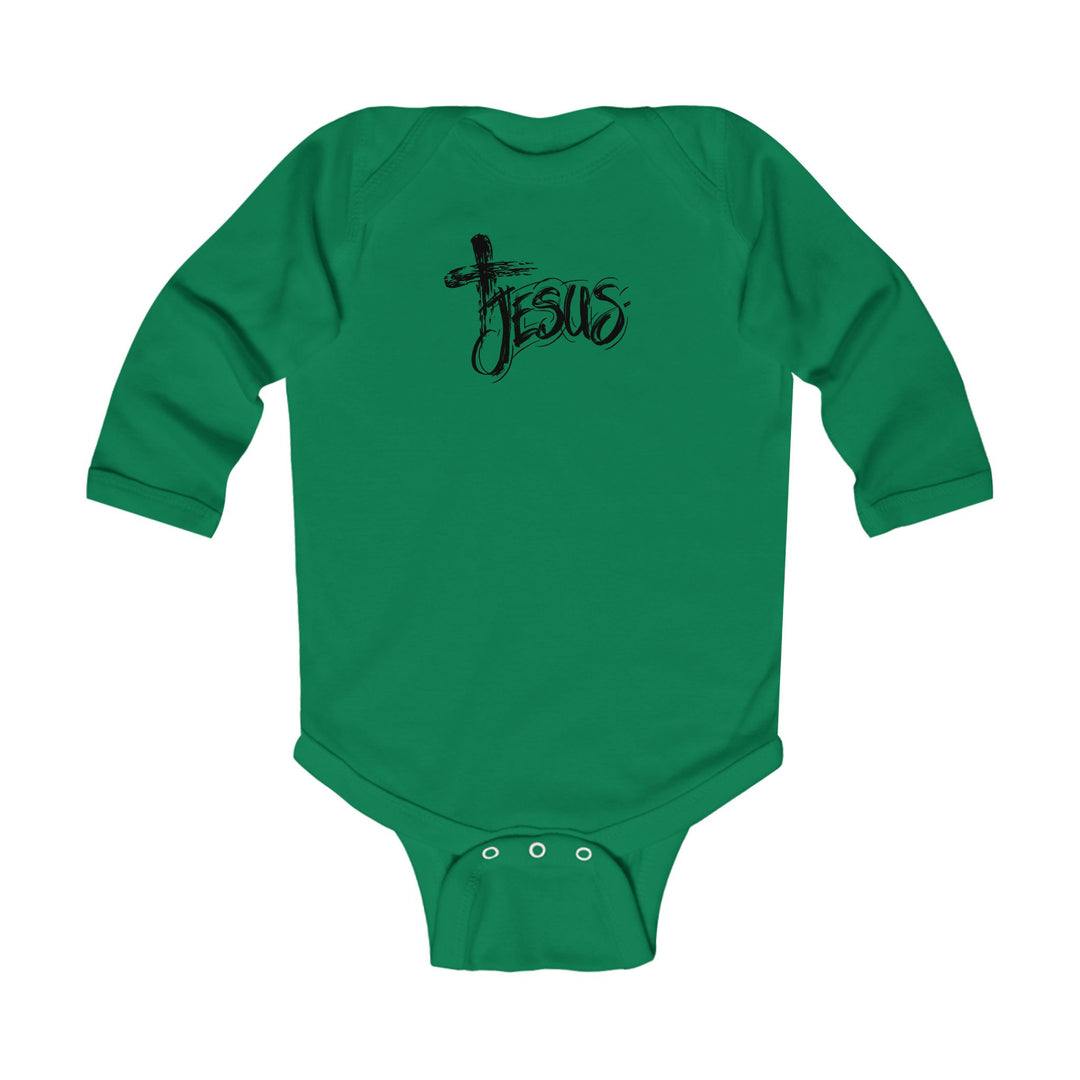 Jesus Cross Long Sleeve Onesie