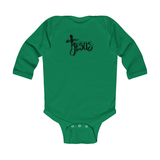 Jesus Cross Long Sleeve Onesie