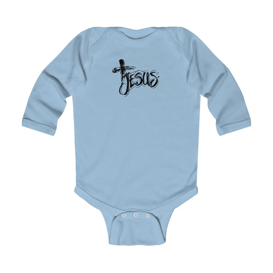 Jesus Cross Long Sleeve Onesie