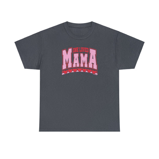 Unisex One Loved Mama Tee: Classic fit, 100% cotton tee with ribbed knit collar, no side seams, and tape on shoulders for durability. Medium weight fabric, true to size. Ideal staple for casual fashion.