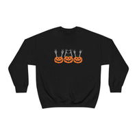 Pumpkin Peace Love and Rock & Roll Crewneck 20152671210290821916 44 Sweatshirt Worlds Worst Tees