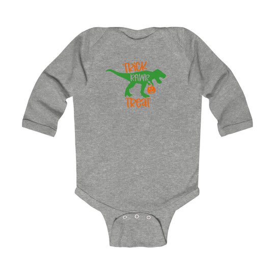 Trick Rawr Treat Long Sleeve Onesie